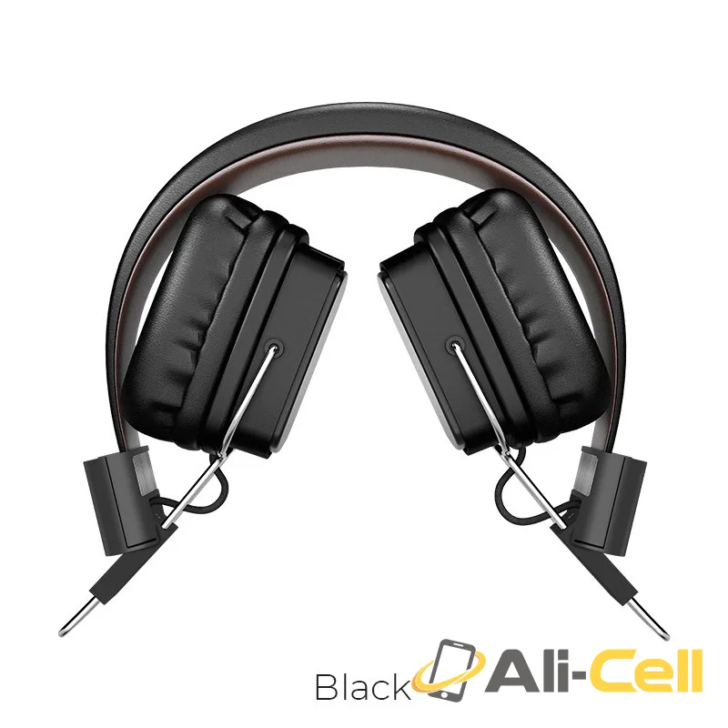 Headphones “W20 Gleeful” wireless and wired with mic (W20 Black)