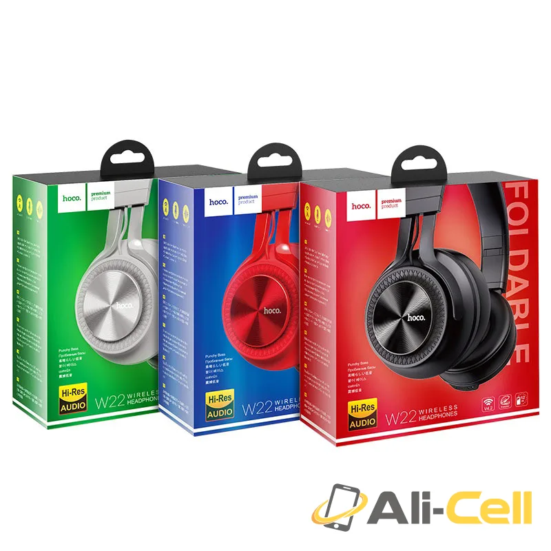 Headphones “W22 Talent sound” wireless and wired with mic (W22 Black) — 7