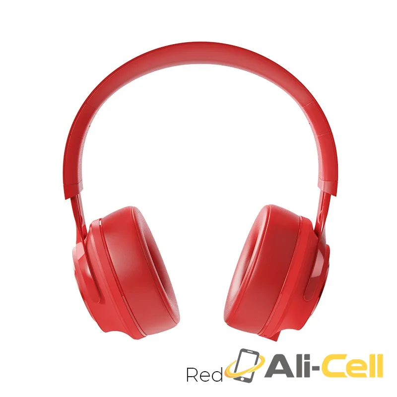 Headphones “W22 Talent sound” wireless and wired with mic (W22 Red)