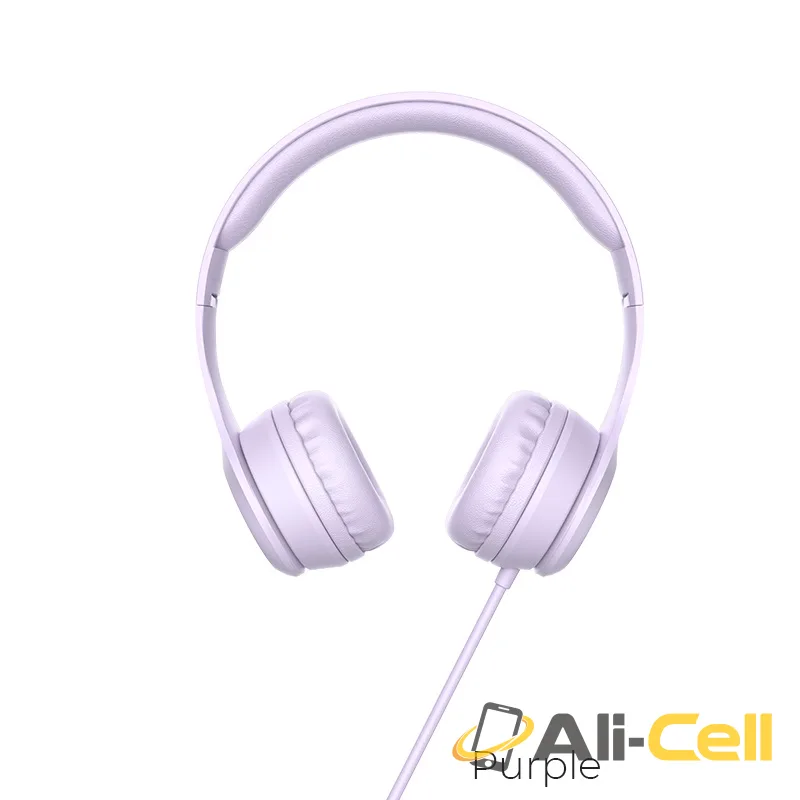 Headphones “W21 Graceful charm” wired headset with mic (W21 Purple)