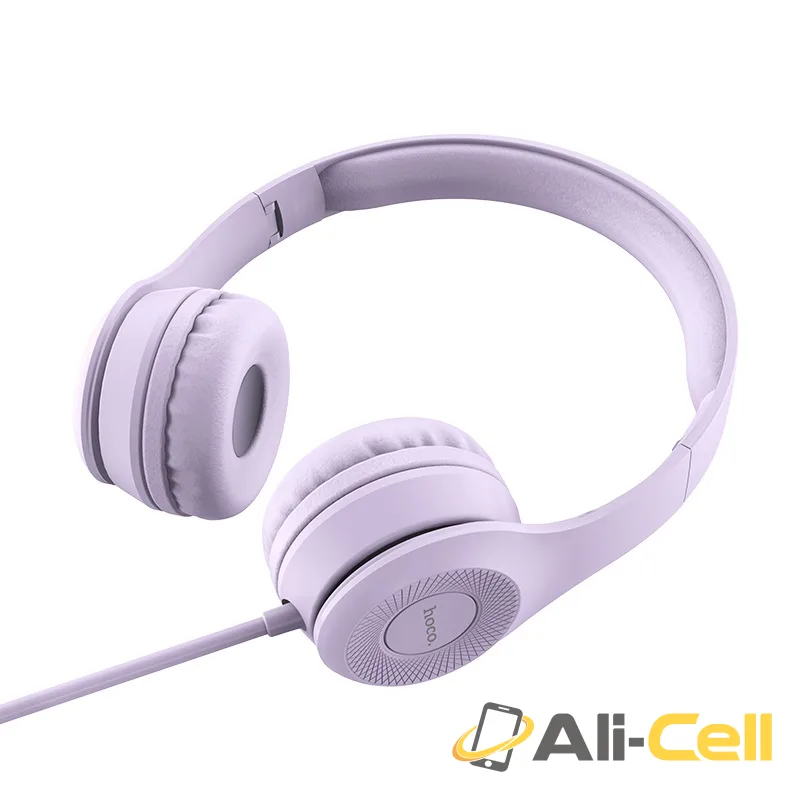 Headphones “W21 Graceful charm” wired headset with mic (W21 Purple) — 4