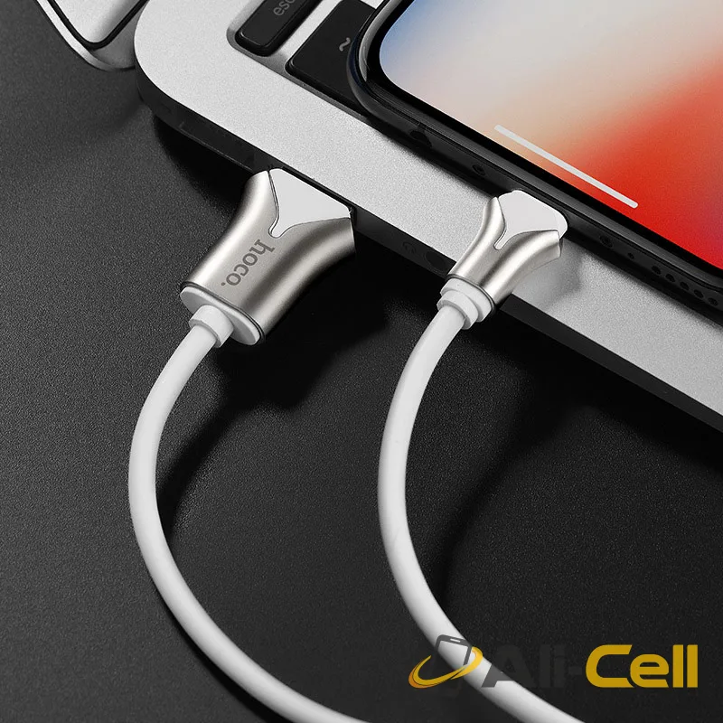 Cable USB to Lightning “U67 Soft silicone” charging data sync (U67 Lightning Black, 1.2m) — 5