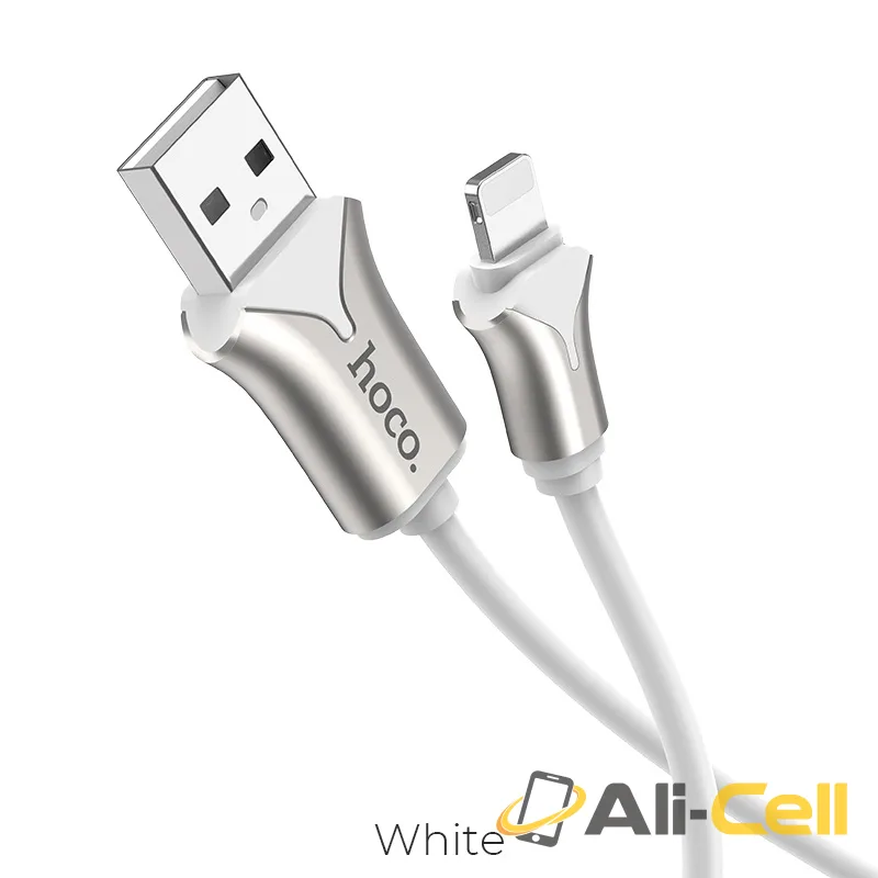 Cable USB to Lightning “U67 Soft silicone” charging data sync (U67 Lightning White, 1.2m)