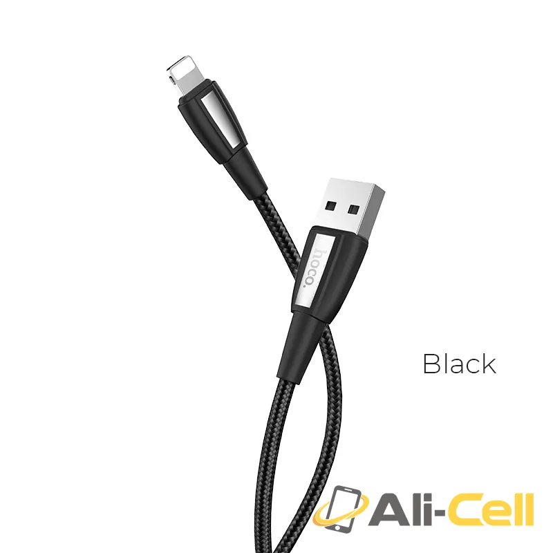 Cable USB to Lightning “X39 Titan” charging data sync (X39 Lightning Black, 1.0m)