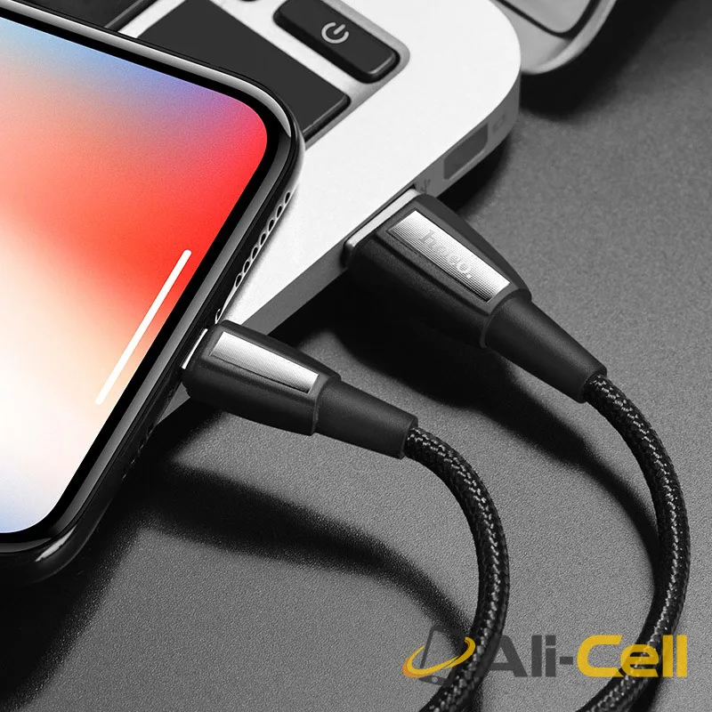 Cable USB to Lightning “X39 Titan” charging data sync (X39 Lightning Black, 1.0m) — 5