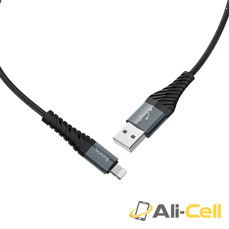 Cable USB to Lightning “X38 Cool Charging” charging data sync (X38 Lightning Black, 1.0m) — 3