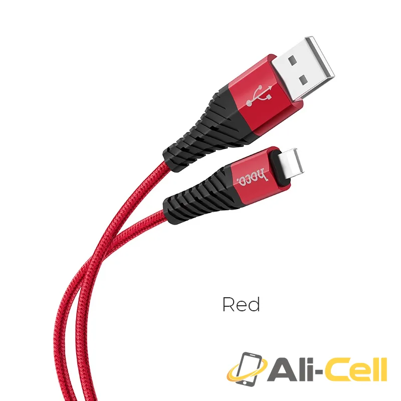 Cable USB to Lightning “X38 Cool Charging” charging data sync (X38 Lightning Red, 1.0m)