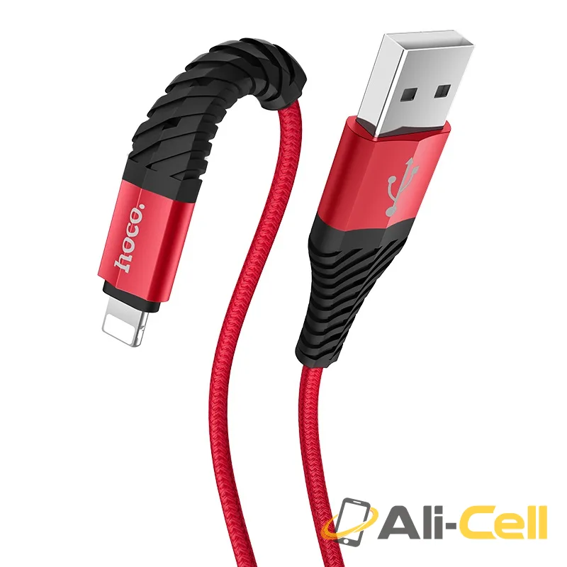 Cable USB to Lightning “X38 Cool Charging” charging data sync (X38 Lightning Red, 1.0m) — 4