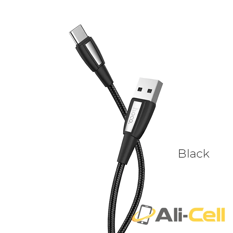 Cable USB to Type-C “X39 Titan” charging data sync (X39 Type C Black, 1.0m)