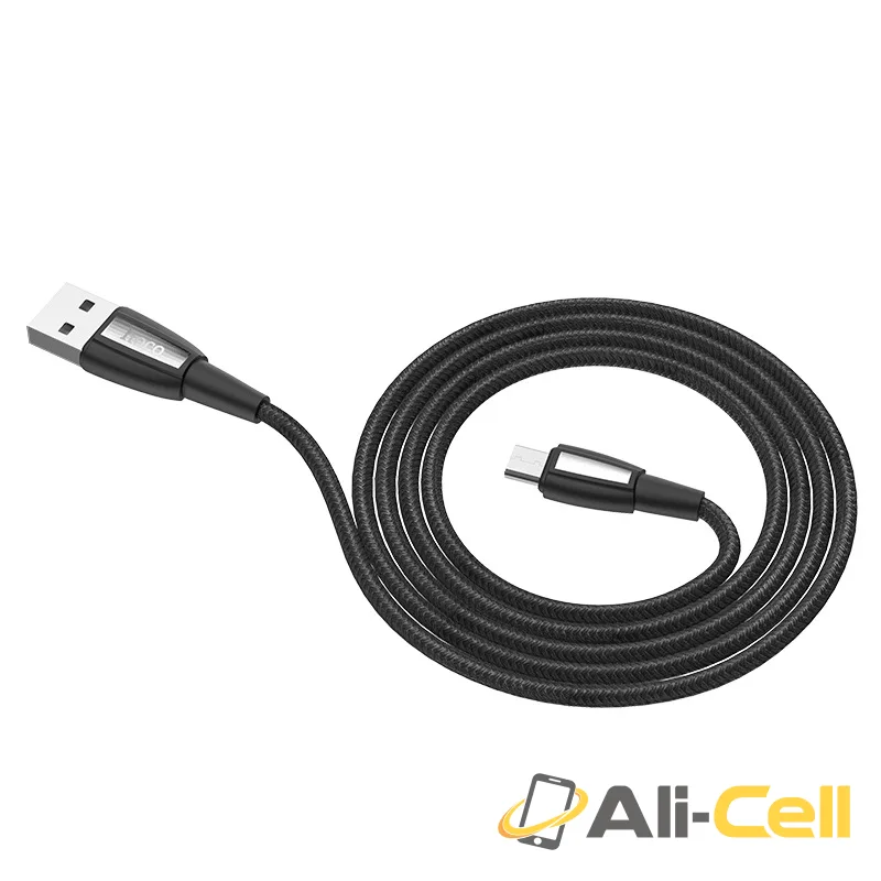 Cable USB to Micro-USB “X39 Titan” charging data sync (X39 Micro Usb Black, 1.0m) — 2
