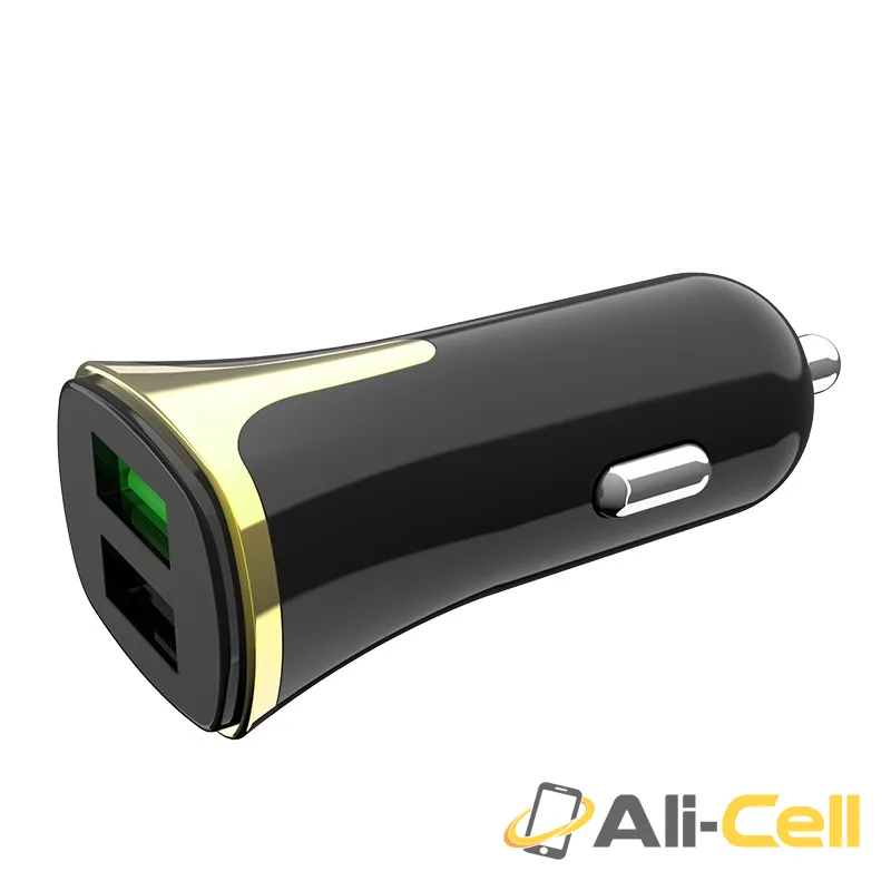 Car charger “Z31 Universe” double port QC3.0 set with cable (Z31 White, Single) — 5