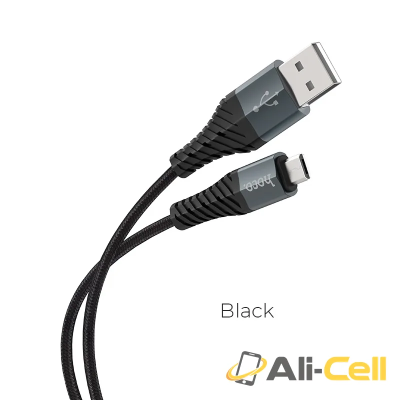 Cable USB to Micro-USB “X38 Cool Charging” charging data sync (X38 Micro Usb Black, 1.0m)