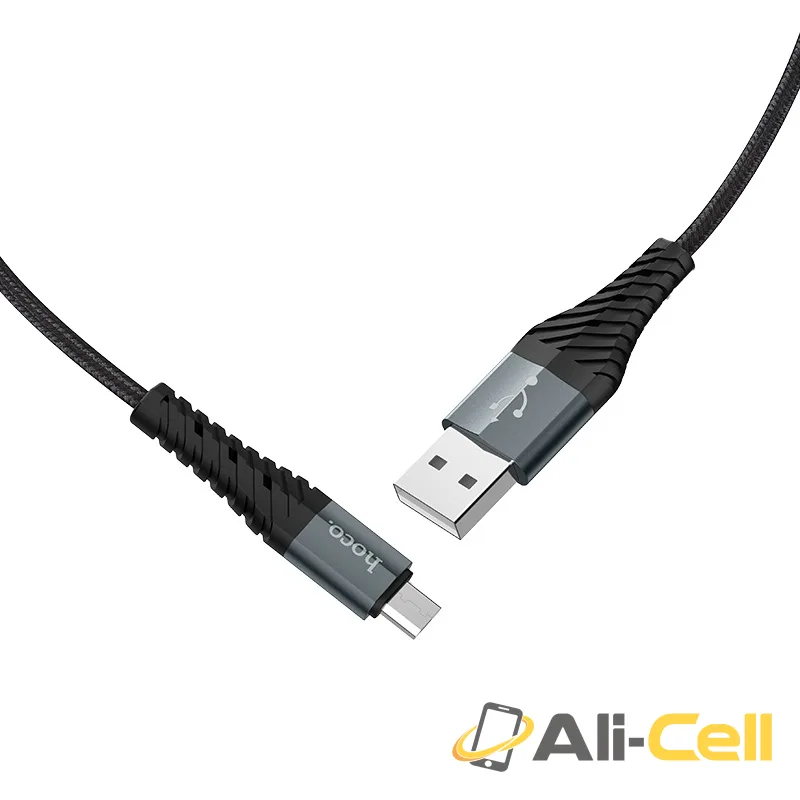 Cable USB to Micro-USB “X38 Cool Charging” charging data sync (X38 Micro Usb Black, 1.0m) — 2