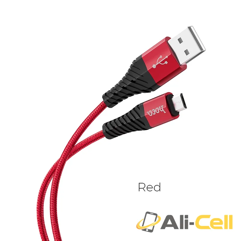 Cable USB to Micro-USB “X38 Cool Charging” charging data sync (X38 Micro Usb Red, 1.0m)