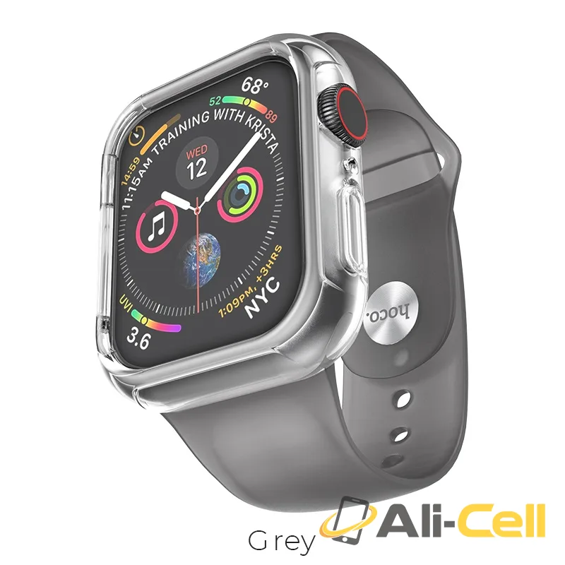 Watchband for Apple Watch series 4 / 3 / 2 / 1 “WB09 Ice crystal” TPU (Wb09 Grey, 38 40mm)