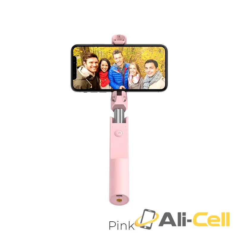 Selfie stick “K12 Lisa” wireless monopod remote control (K12 Pink)