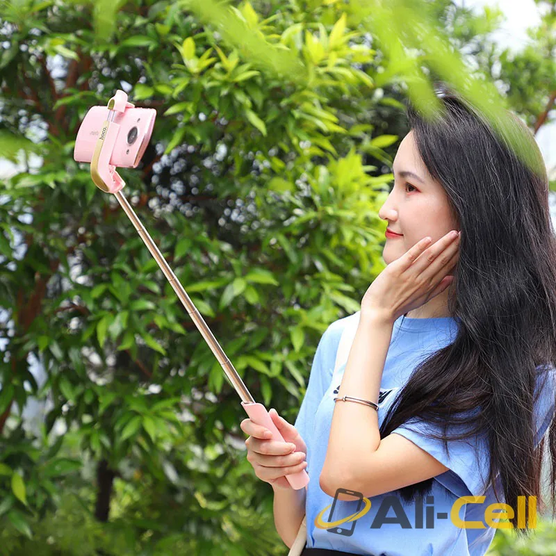 Selfie stick “K12 Lisa” wireless monopod remote control (K12 Pink) — 6