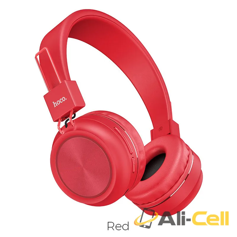 Headphones “W25 Promise” wireless and wired with mic (W25 Red)