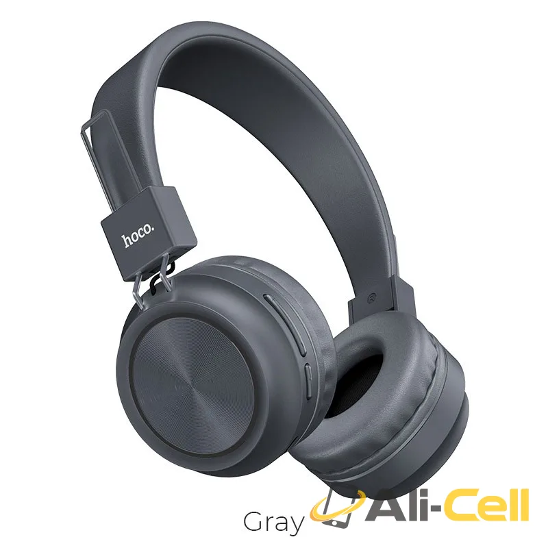 Headphones “W25 Promise” wireless and wired with mic (W25 Gray)
