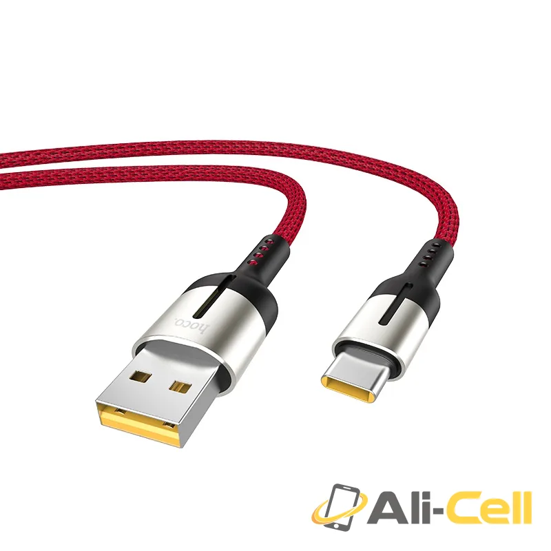 Cable USB to Type-C 5A “U68 Gusto” flash charging data sync (U68 Type C Black, 1.2m) — 4