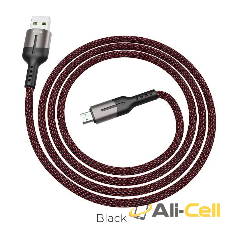 Cable USB to Micro-USB 4A “U68 Gusto” flash charging data sync (U68 Micro Usb Black, 1.2m)