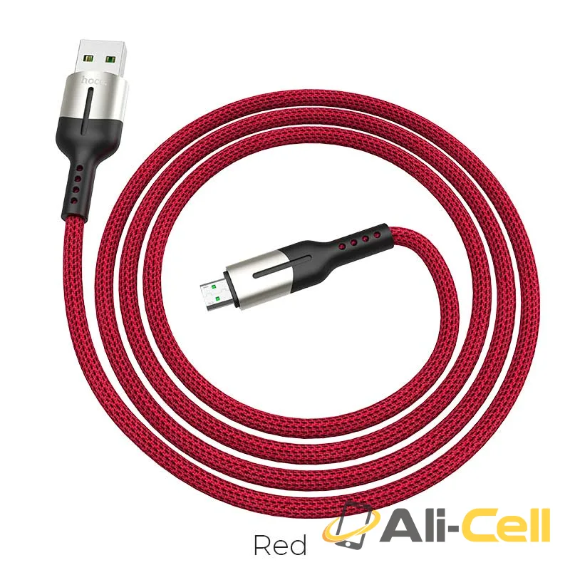 Cable USB to Micro-USB 4A “U68 Gusto” flash charging data sync (U68 Micro Usb Red, 1.2m)