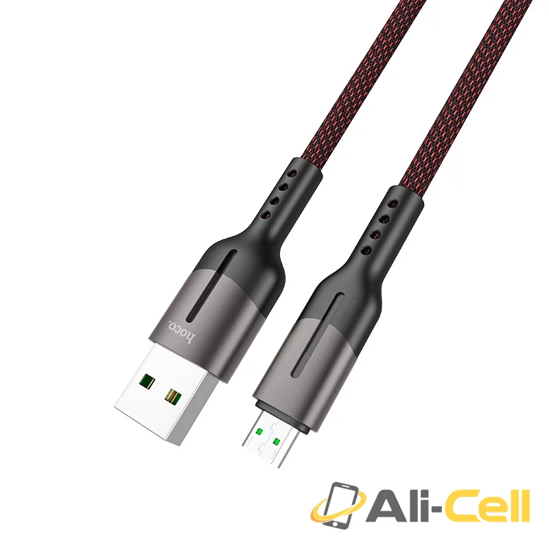 Cable USB to Micro-USB 4A “U68 Gusto” flash charging data sync (U68 Micro Usb Red, 1.2m) — 5