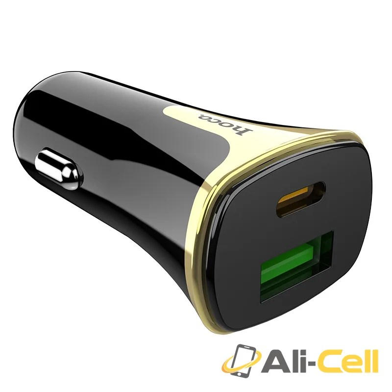 Car charger “Z31A Colossus” PD + QC3.0 set with cable (Z31a Black, Single) — 2