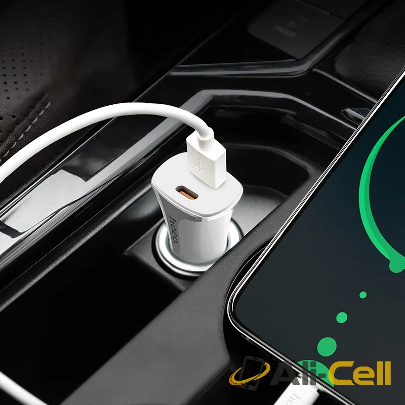 Car charger “Z31A Colossus” PD + QC3.0 set with cable (Z31a Black, Single) — 5