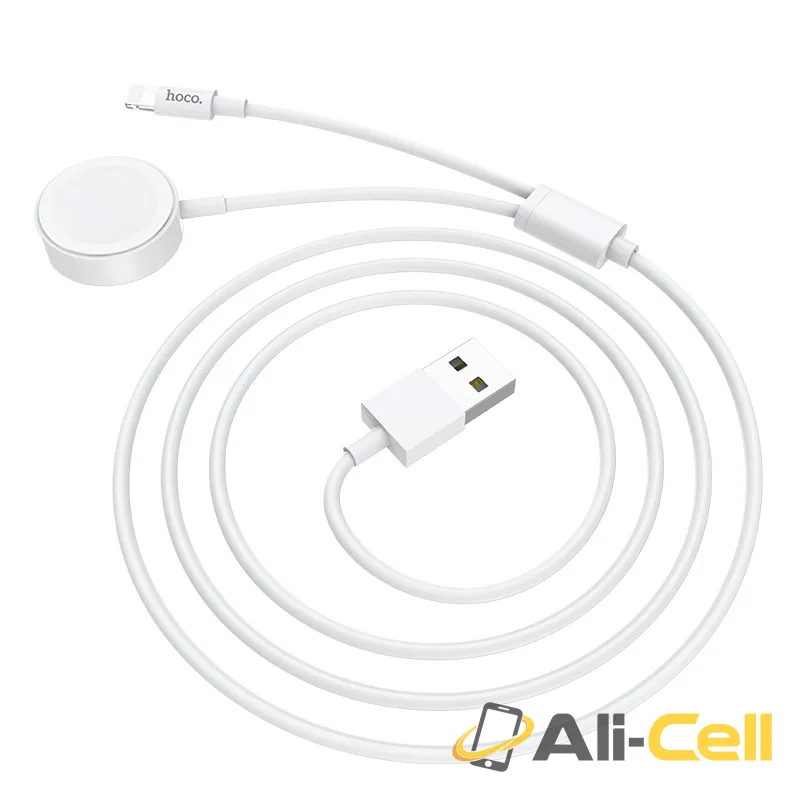 Cable USB to Lightning “U69 2-in-1” with wireless charger (U69 White, 1.2m) — 4