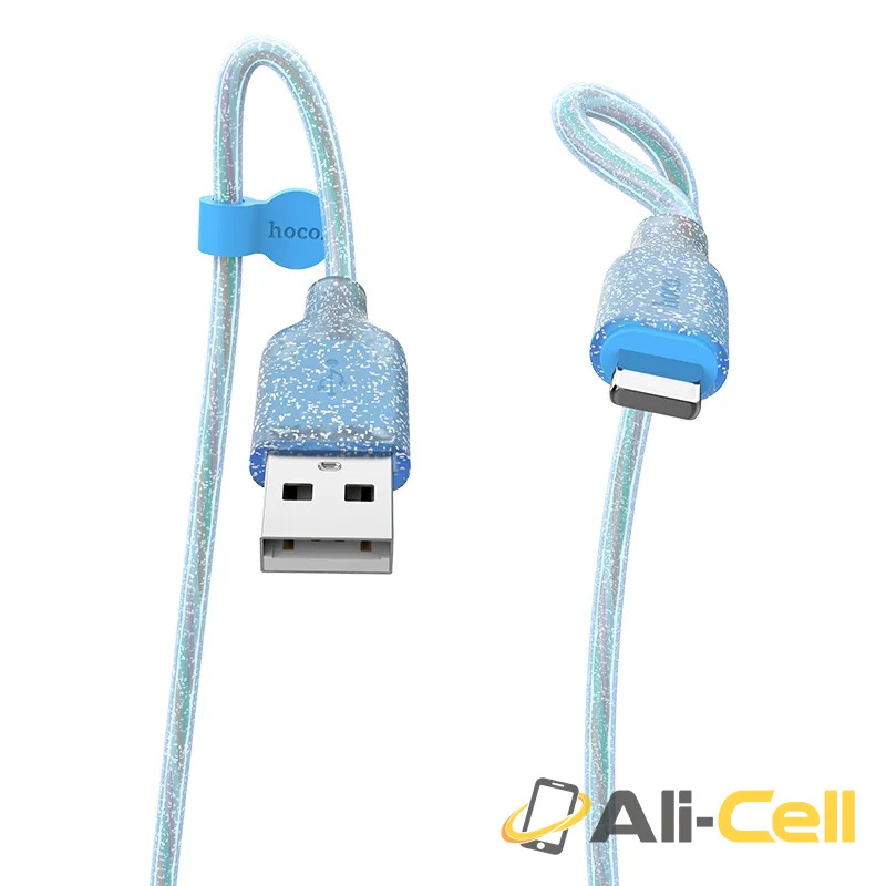 Cable USB to Lightning “U73 Star galaxy” charging data sync (U73 Lightning Black, 1.2m) — 3