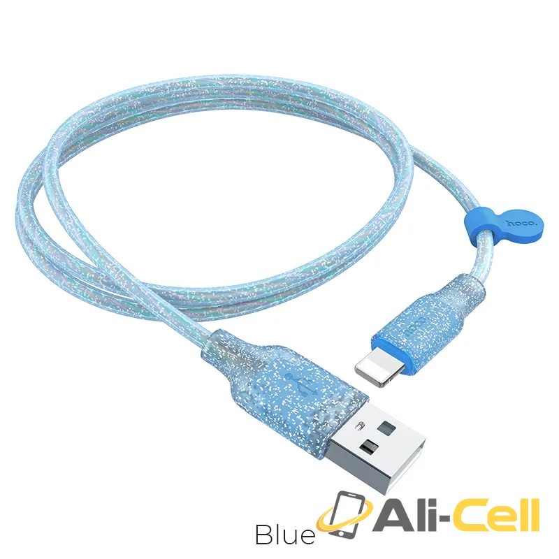 Cable USB to Lightning “U73 Star galaxy” charging data sync (U73 Lightning Blue, 1.2m)