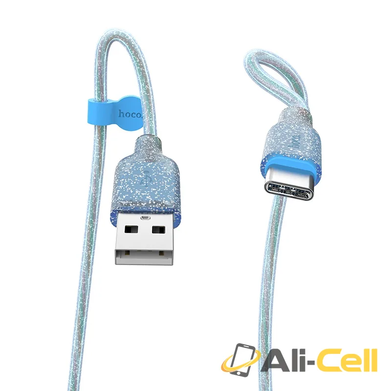 Cable USB to Type-C “U73 Star galaxy” charging data sync (U73 Type C Black, 1.2m) — 2