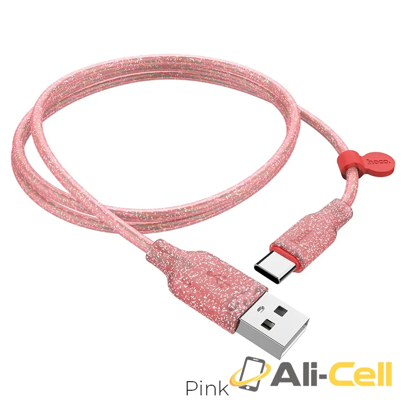 Cable USB to Type-C “U73 Star galaxy” charging data sync (U73 Type C Pink, 1.2m)