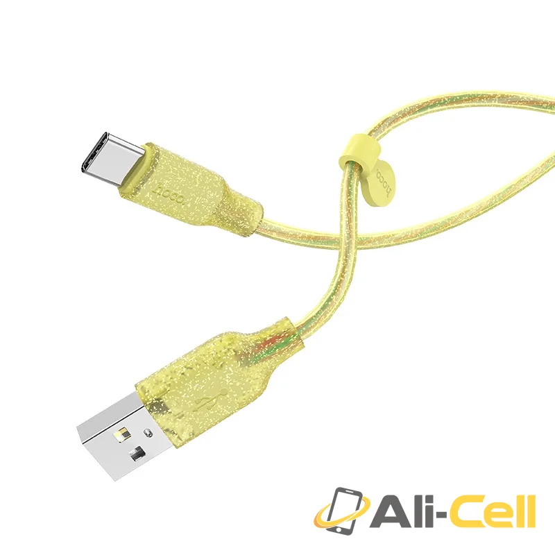 Cable USB to Type-C “U73 Star galaxy” charging data sync (U73 Type C Yellow, 1.2m) — 3