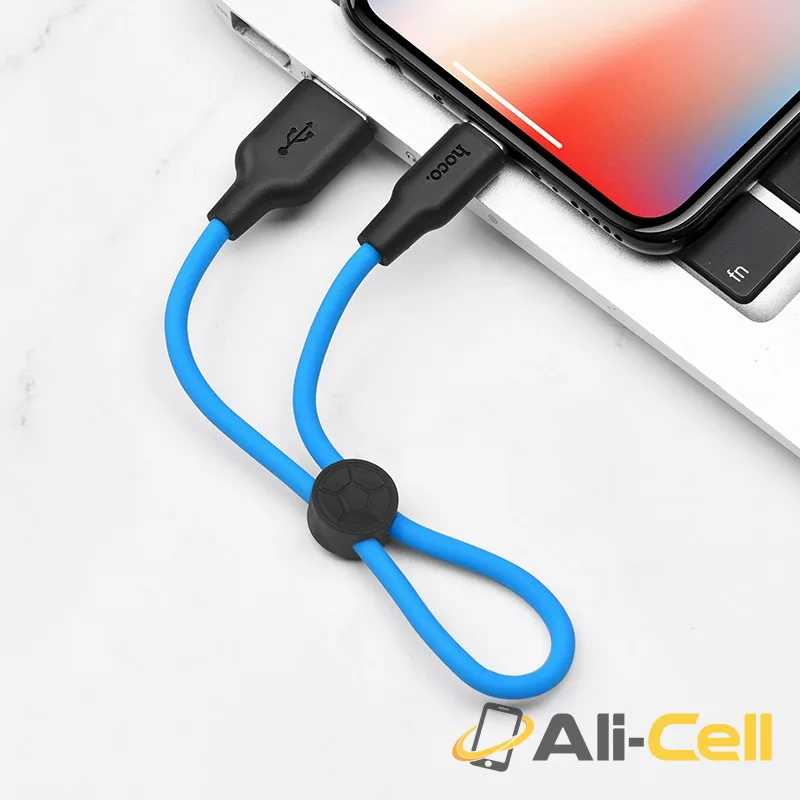 Cable USB to Lightning “X21 Plus” charging data sync 0.25m (X21 Plus Lightning 25cm Black Blue) — 6