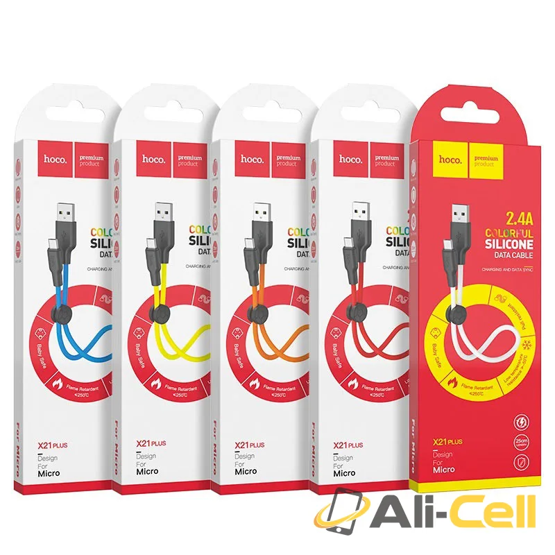 Cable USB to Micro-USB “X21 Plus” charging data sync 0.25m (X21 Plus Micro Usb 25cm Black Orange) — 7