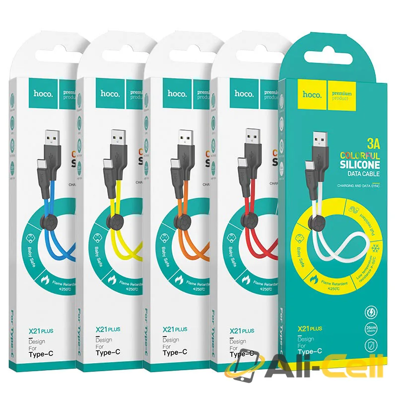 Cable USB to Type-C “X21 Plus” charging data sync 0.25m (X21 Plus Type C 25cm Black White) — 7