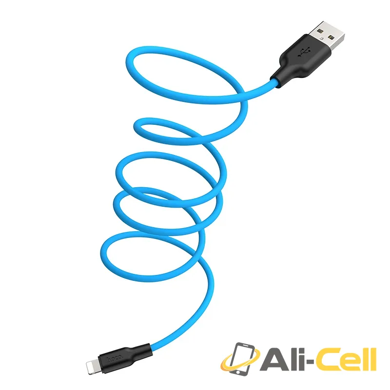 Cable USB to Lightning “X21 Plus” charging data sync 1m / 2m (X21 Plus Lightning Black Orange, 1.0m) — 3