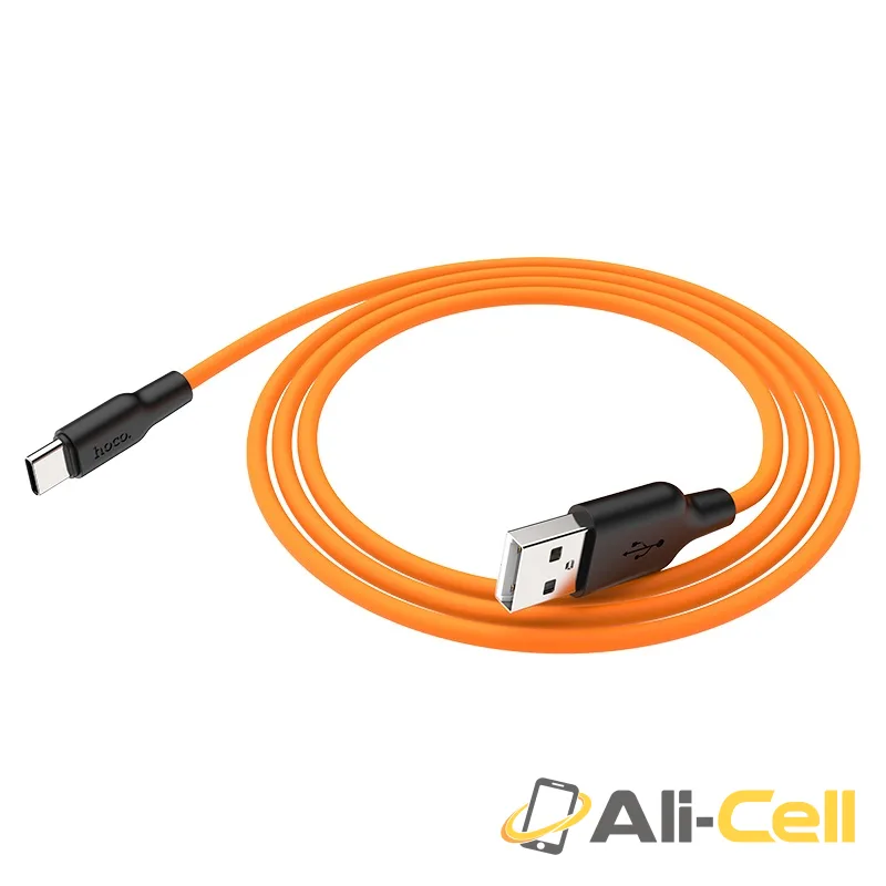 Cable USB to Type-C “X21 Plus” charging data sync 1m / 2m (X21 Plus Type C Black Red) — 2