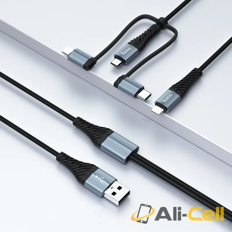 Cable “X38 Cool 4-in-1” charging wire (X38 4in1 Black, 1.0m) — 5