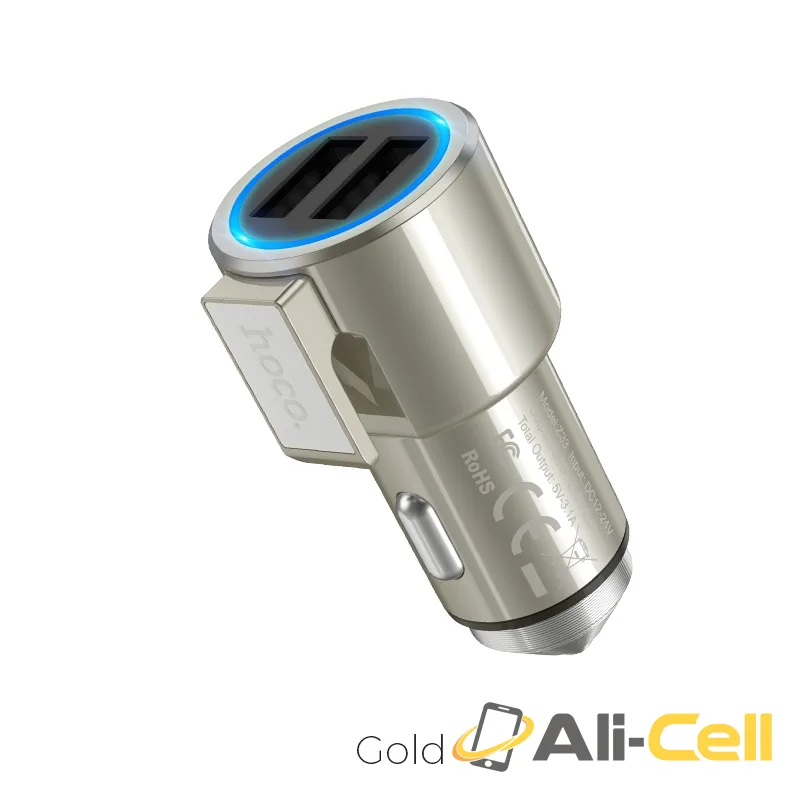 Car charger “Z33 Sword” dual USB output (Z33 Gold)