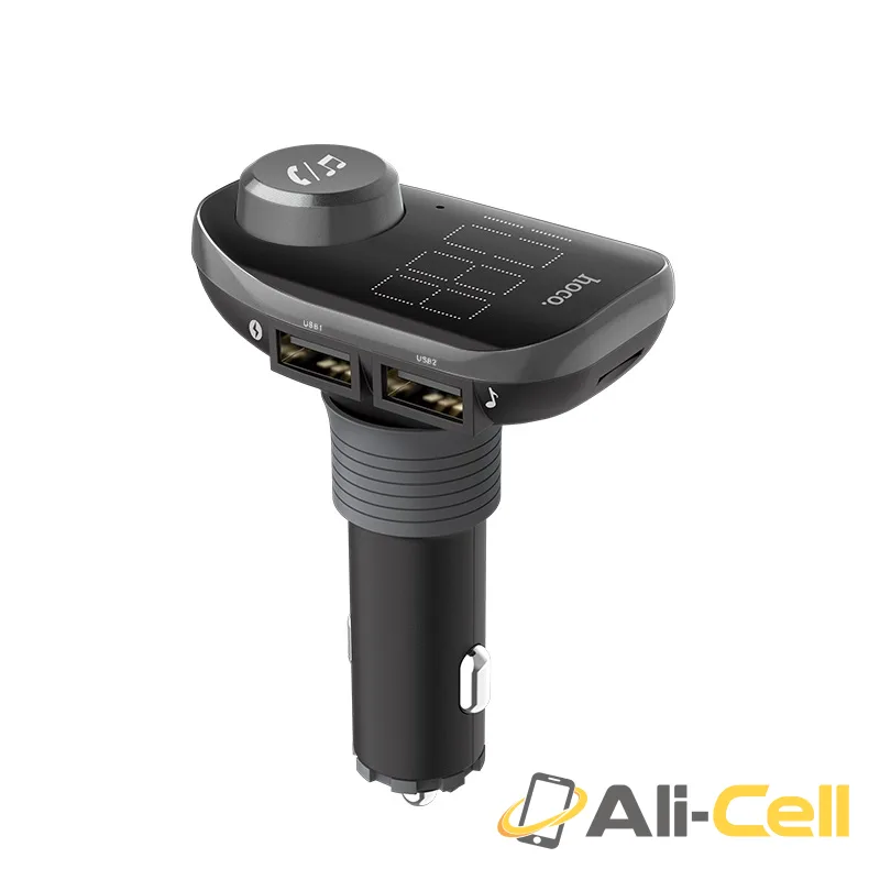 Car charger “E45 Happy route” with wireless FM transmitter (E45 Black) — 4