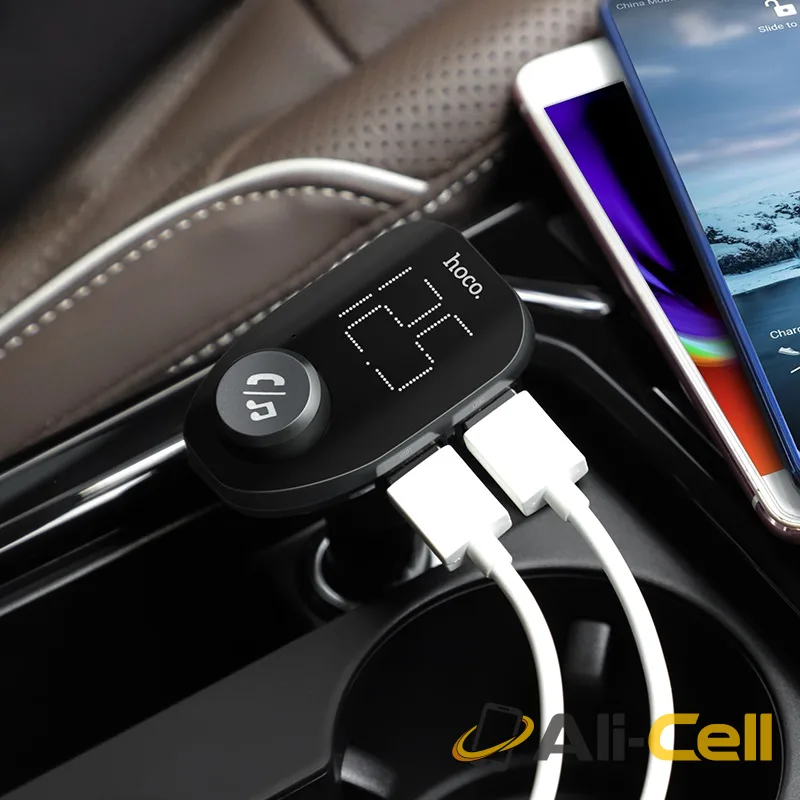 Car charger “E45 Happy route” with wireless FM transmitter (E45 Black) — 5
