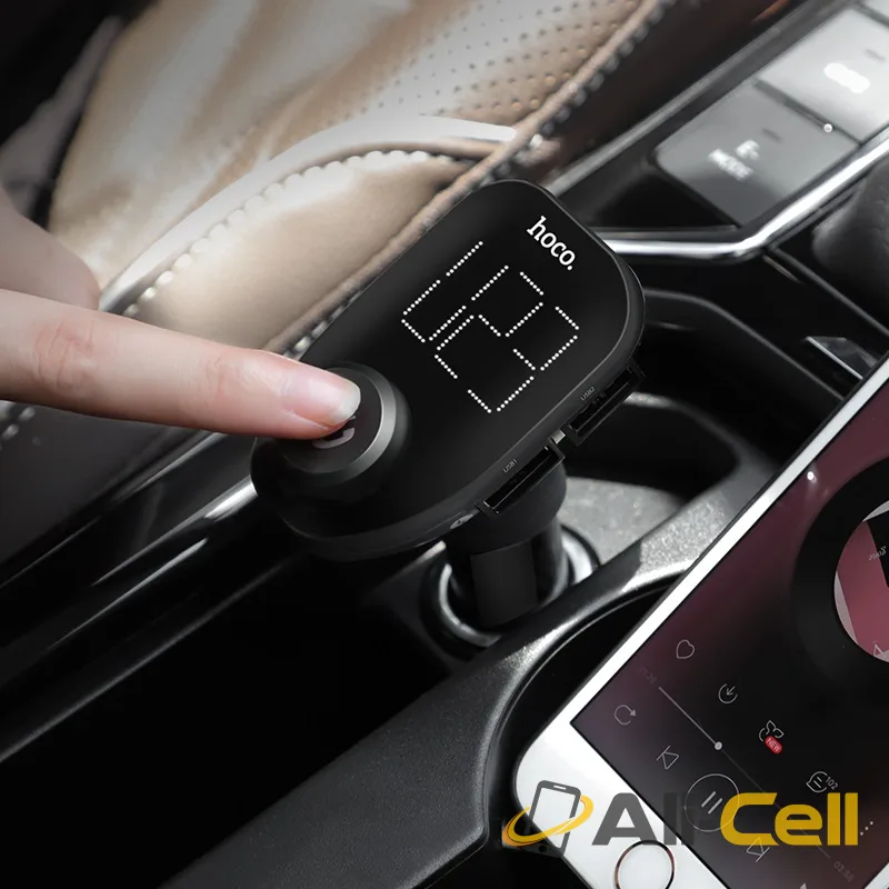 Car charger “E45 Happy route” with wireless FM transmitter (E45 Black) — 6