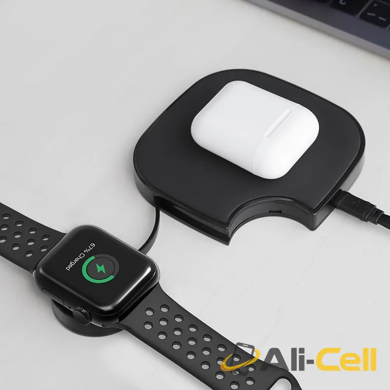 Wireless charger “S5 Rich power” 2-in-1 charging dock (S5 Black) — 6