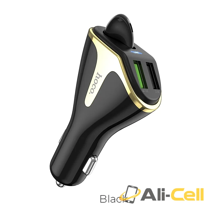 Car charger “E47 Traveller” with wireless headset (E47 Black)
