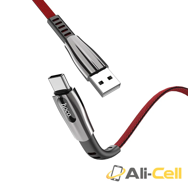 Cable USB to Type-C “U70 Splendor” charging data sync (U70 Type C Red, 1.2m) — 3