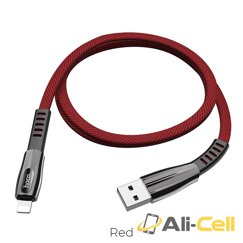 Cable USB to Lightning “U70 Splendor” charging data sync (U70 Lightning Red, 1.2m)