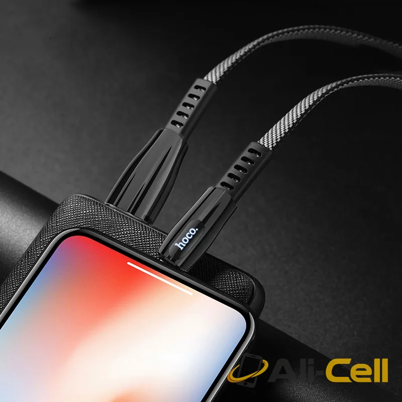 Cable USB to Lightning “U70 Splendor” charging data sync (U70 Lightning Dark Gray, 1.2m) — 5